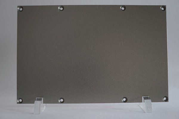 PEI - permanent printing Plate - Aluminium-Guss - finestmilled - black
