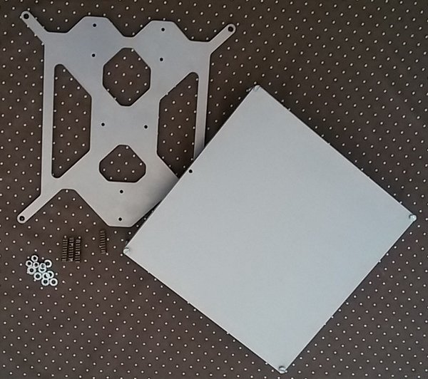 Prusa I3 Extension Kit - PEI - Permant Printig Plate - Alu-Printplate-Skid