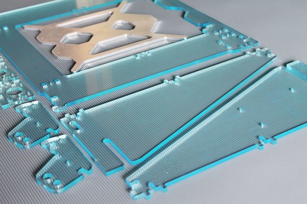Prusa i3 REPRAP 3D Drucker Rahmen aus Plexiglas
