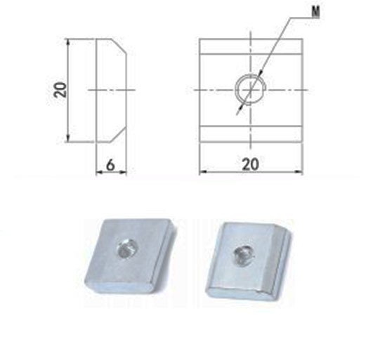 Finestmilled Aluminium-Guss-Plate 5mm / price per cm²